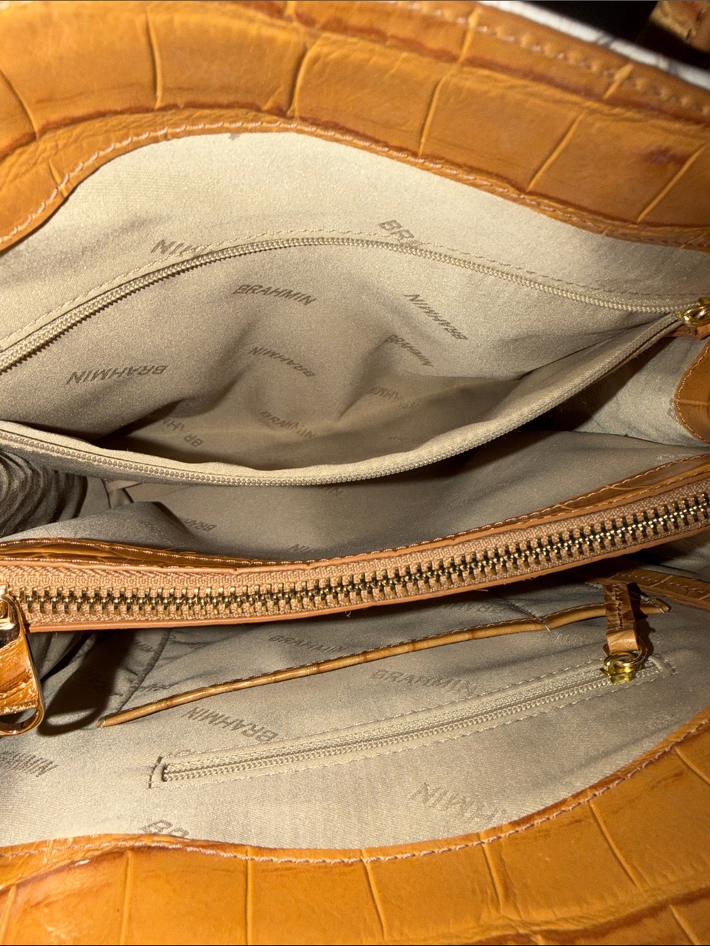 ‼️Brahmin Rosetta Medium Leather Satchel Handbag - Picture 8 of 13